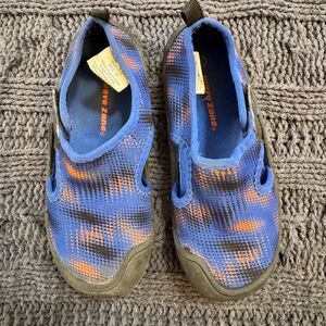 Kids Slip-On Water Shoes in Blue & Orange